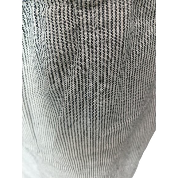 5 for $40 Juniper & Lime Blue & Wht Pin Stripe Linen Blend Pull on Pants  XL - Picture 4 of 7